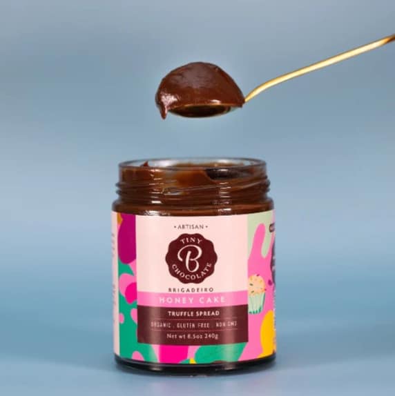 jar of honey cake flavored spread