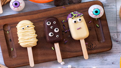 halloween chocolate making kit monster popsicles