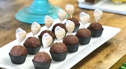 irish cream pipette filled truffles