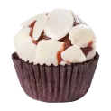 almond dark chocolate brigadeiro truffle