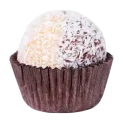 half white & half dark chocolate brigadeiro